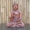 Product image 1 of the product “Seated Buddha made of wood in Abhaya Position - gesture of fearlessness, H.40 cm. 40 cm”